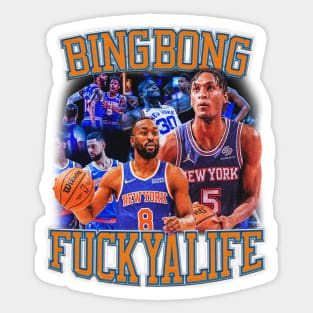 Bing Bong New York Knicks Vintage Design Sticker